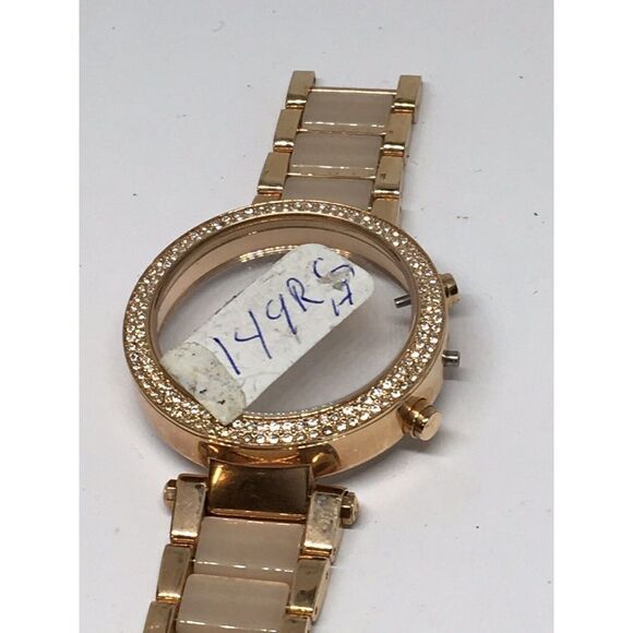 Authentic Fossil Watch Bracelet Parts Links Case Band 18mm Rose Gold/Pink A652 - Picture 2 of 9